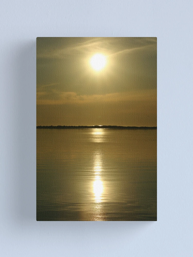 Thumbnail 1 of 3, Canvas Print, Sunset Reflection designed and sold by RobsVisions.