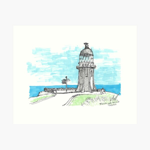 Item preview, Tour Aotearoa 2020 - Cape Reinga designed and sold by Tom Napper Design.