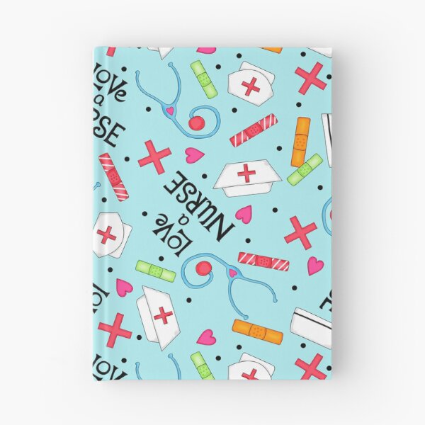 Item preview, Love a Nurse Medical Art Light Turquoise Blue designed and sold by phyllisdobbs.