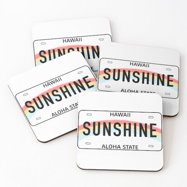 Item preview, Placa de licencia de Hawaii - Sunshine designed and sold by Elise Barker.