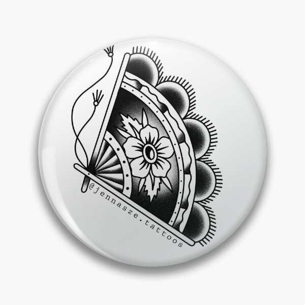 Item preview, Traditional Fan Tattoo designed and sold by jennaszetattoos.