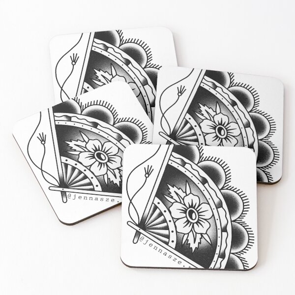 Item preview, Traditional Fan Tattoo designed and sold by jennaszetattoos.