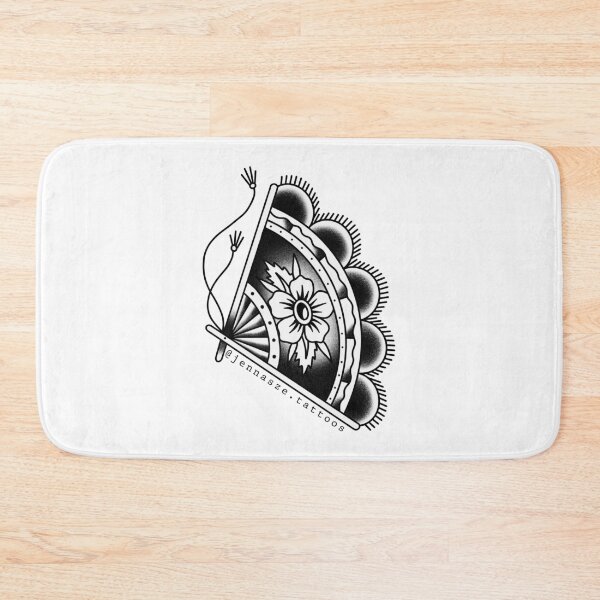 Item preview, Traditional Fan Tattoo designed and sold by jennaszetattoos.