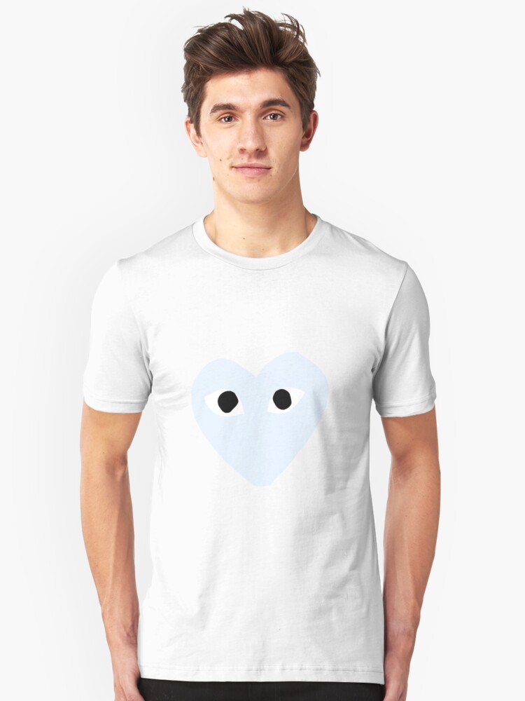 cdg light blue shirt