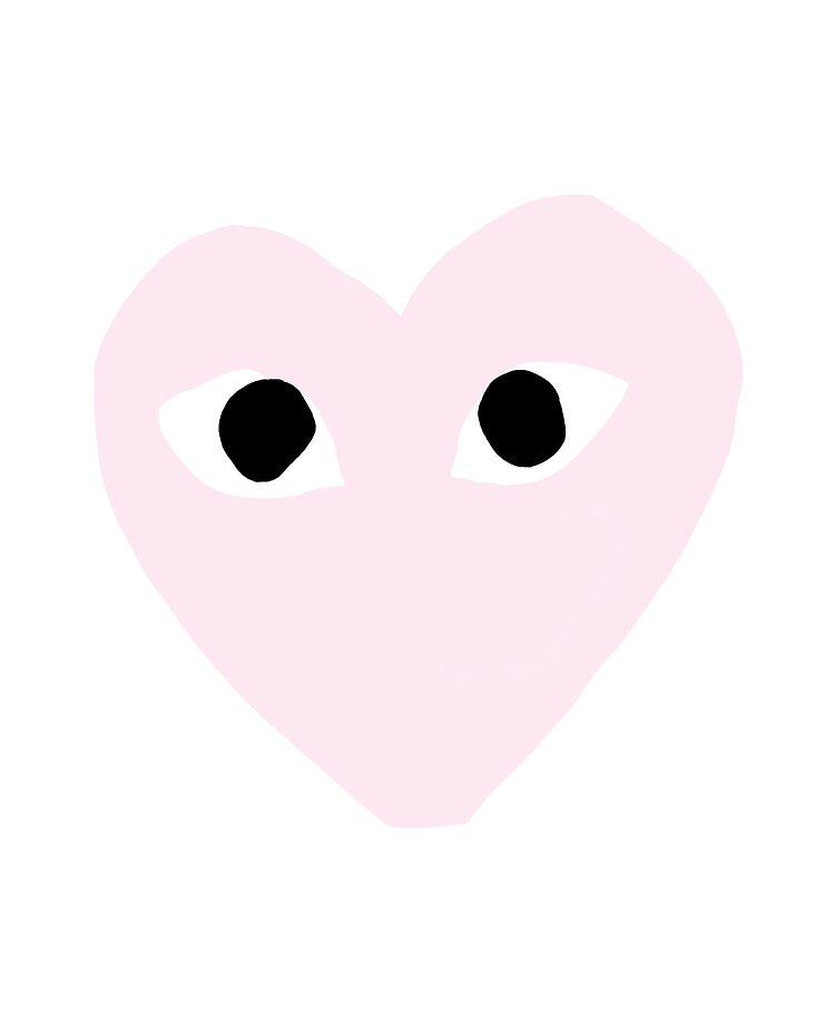 cdg pink heart