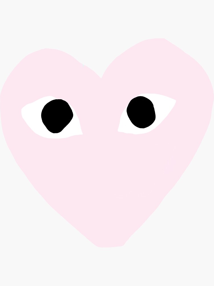 Pink CDG Heart de sloanegriffiths