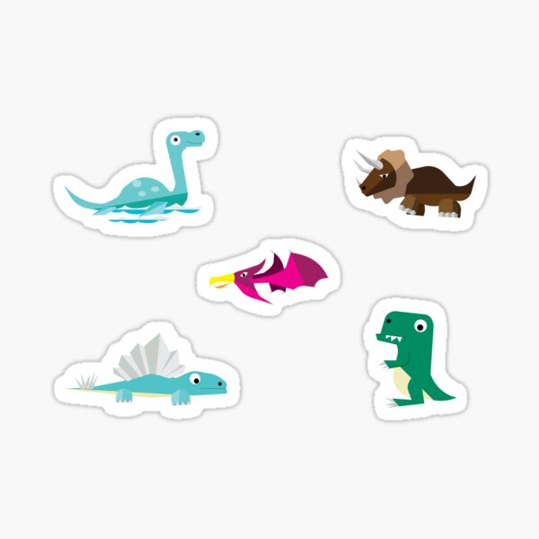 Dinosaurs Hanging Out Sticker
