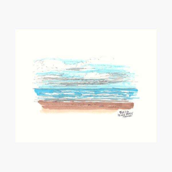 Tour Aotearoa 2020 - 90 Mile Beach Art Print