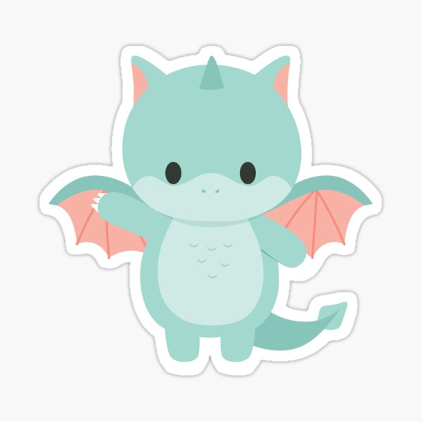 Download Baby Dragon Stickers Redbubble