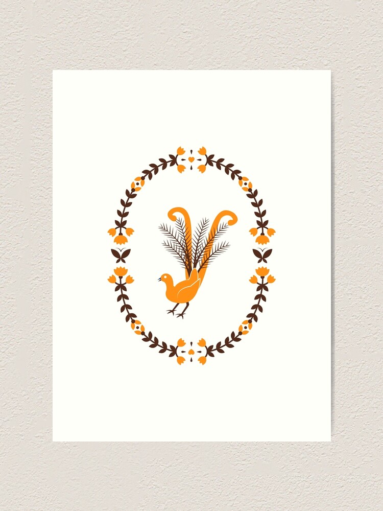 Alternate view of Folk Lyrebird Art Print