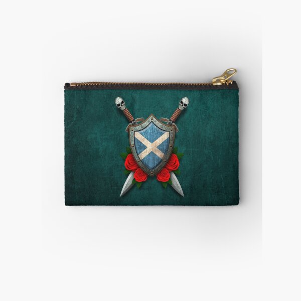 Item preview, Scottish Flag on a Worn Shield and Crossed Swords designed and sold by JeffBartels.