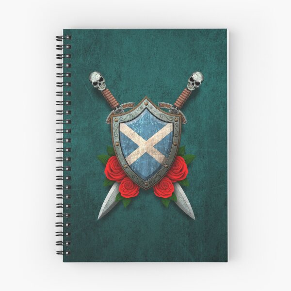 Item preview, Scottish Flag on a Worn Shield and Crossed Swords designed and sold by JeffBartels.