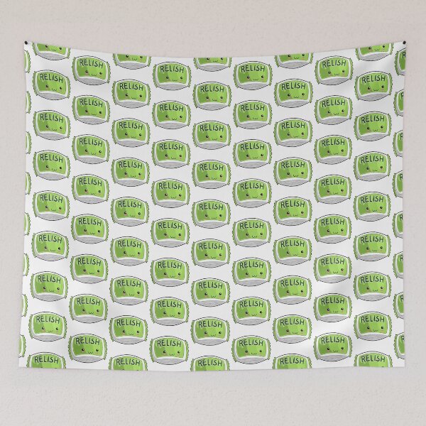 Aperçu de l'œuvre Sachet de relish aux cornichons Kawaii créée et vendue par karspaul.
