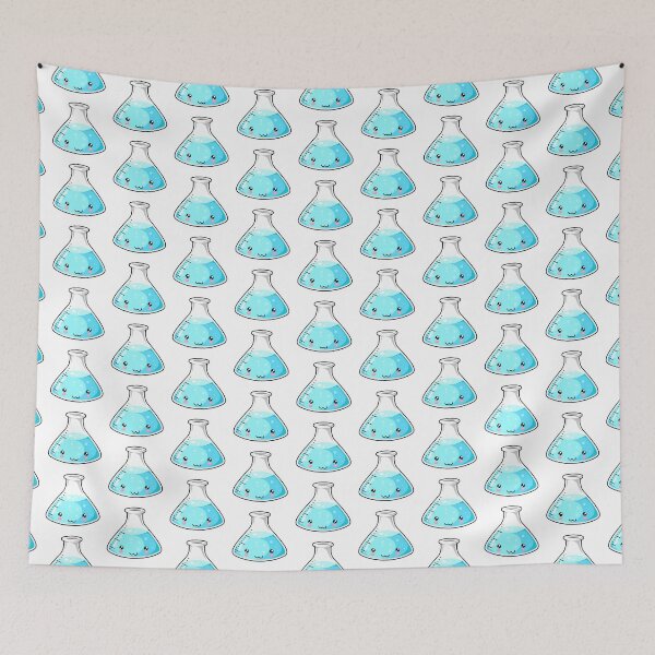 Item preview, Pale Blue Science Beaker Kawaii designed and sold by karspaul.