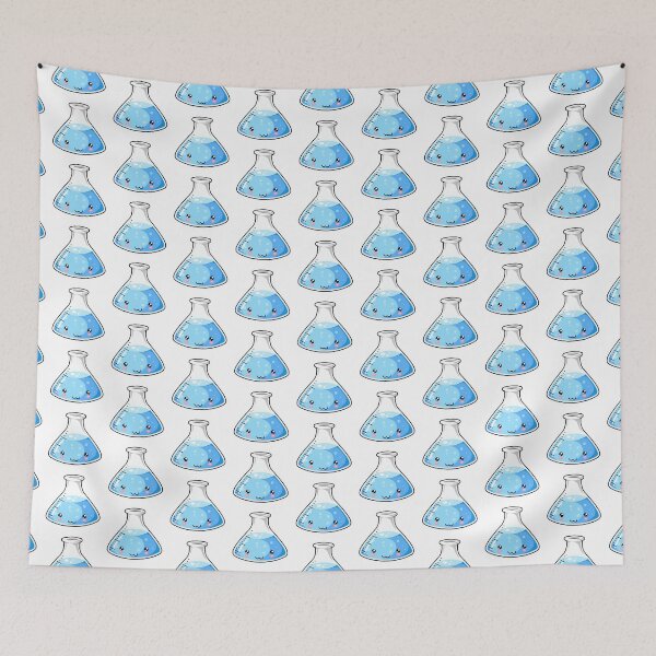 Item preview, Light Blue Science Beaker Kawaii designed and sold by karspaul.