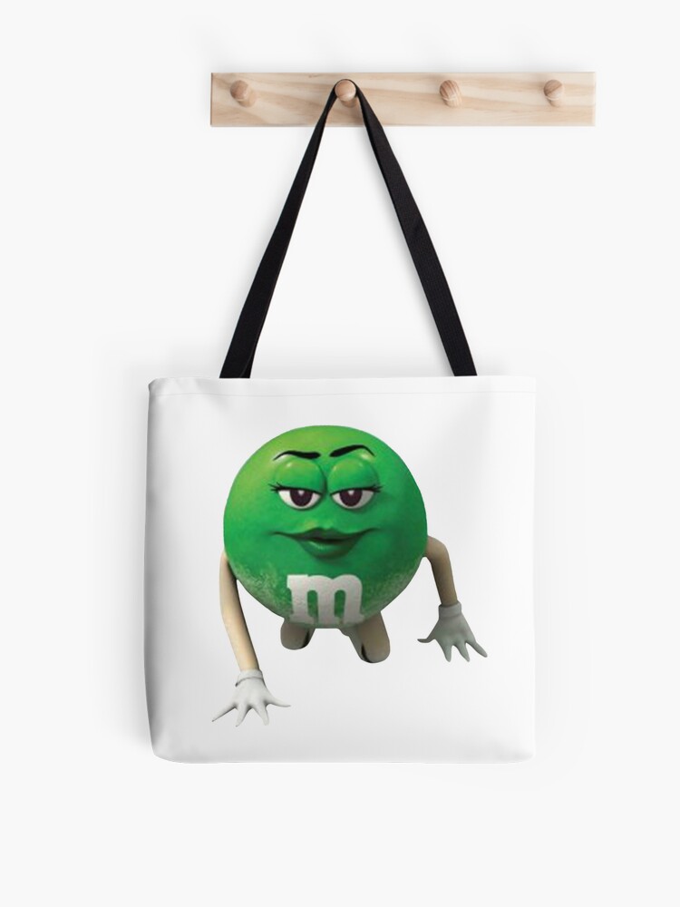 Green m&m Tote Bag for Sale by Sidewalk Stickers