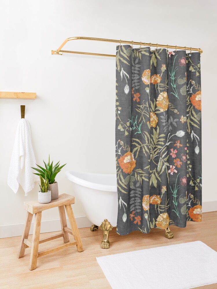 Discover Marigold Love  Shower Curtain