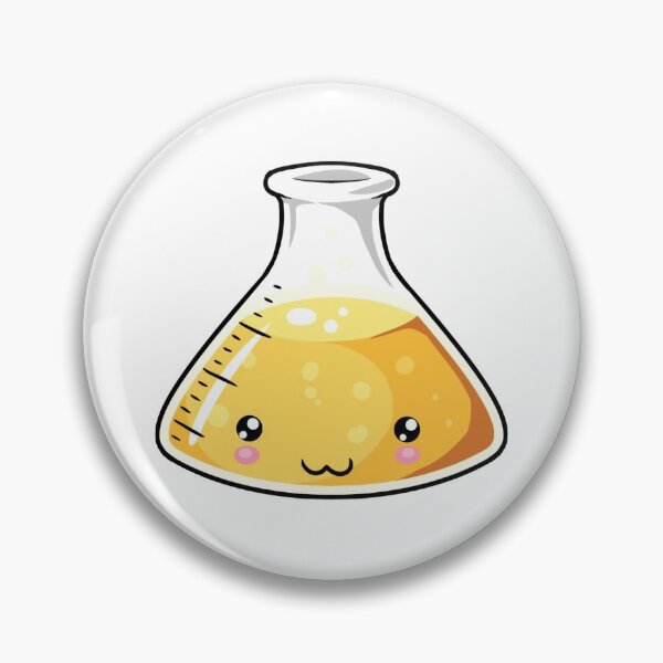 Item preview, Yellow Science Beaker Kawaii designed and sold by karspaul.