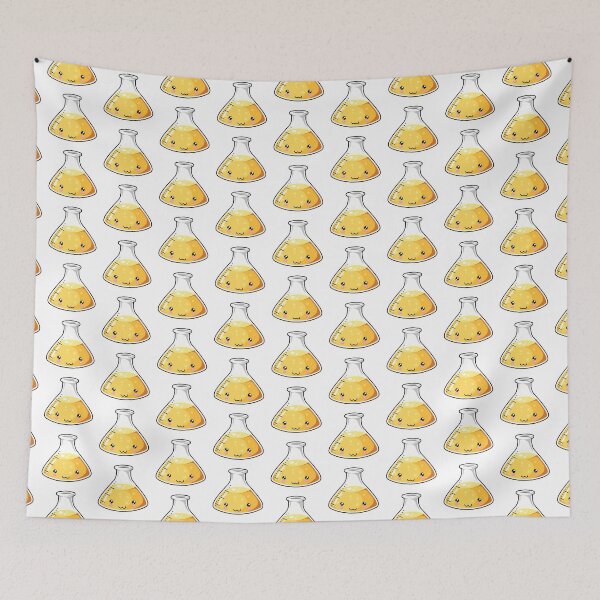 Item preview, Yellow Science Beaker Kawaii designed and sold by karspaul.