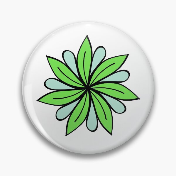 Item preview, Green flower designed and sold by EurekaRoad.