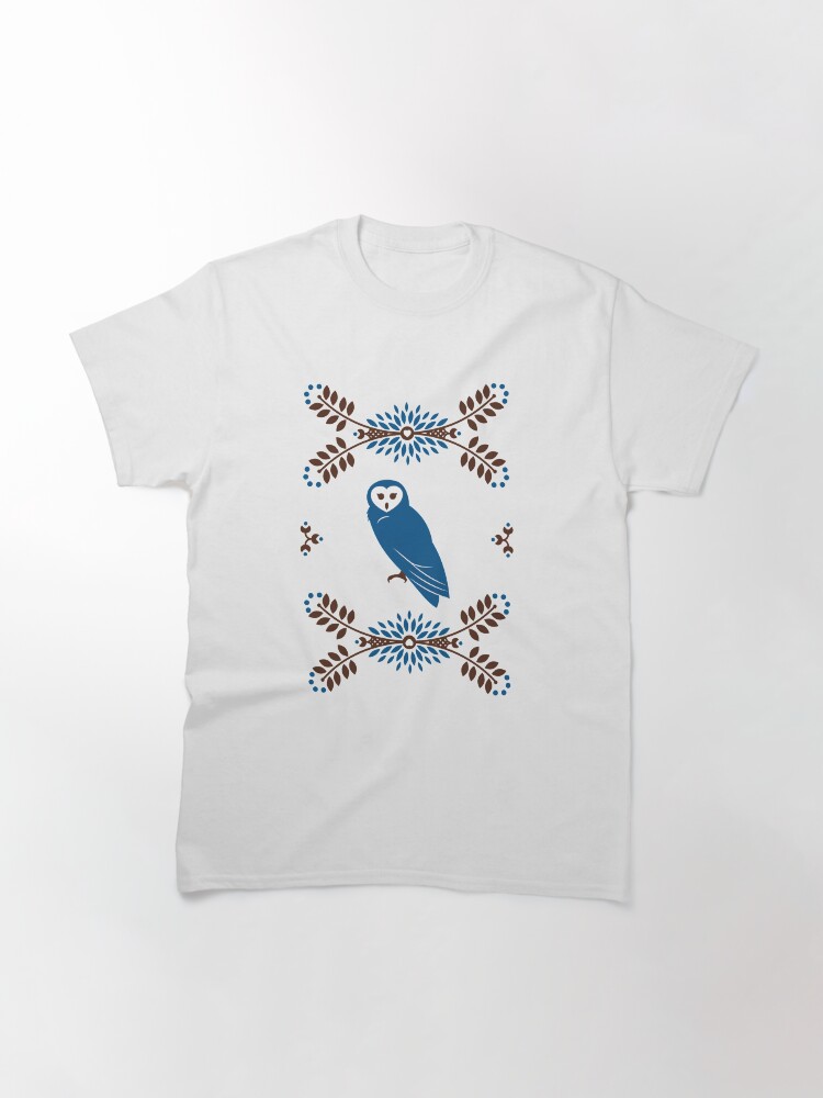 Alternate view of Folk Owl Classic T-Shirt