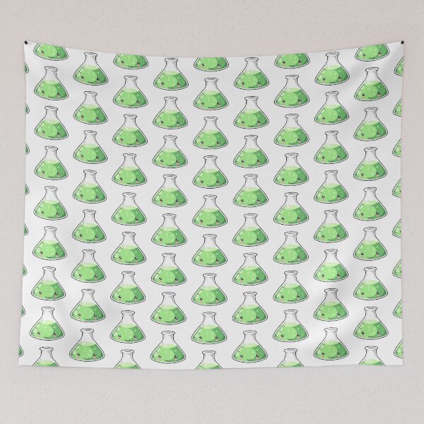 Item preview, Green Science Beaker Kawaii designed and sold by karspaul.