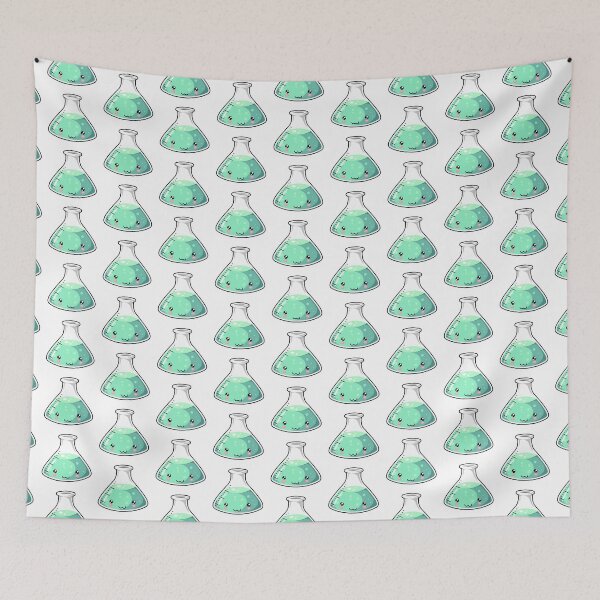 Item preview, Pale Green Science Beaker Kawaii designed and sold by karspaul.