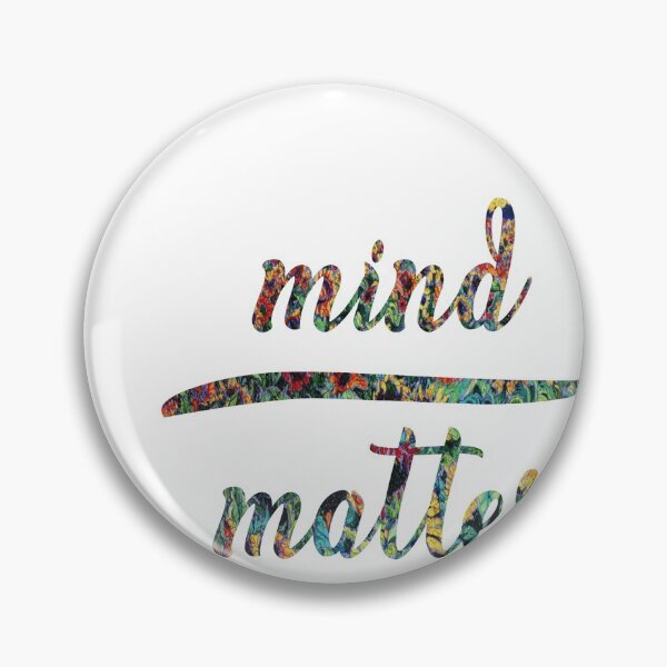 Item preview, Mind over matter floral sticker designed and sold by schmicol.