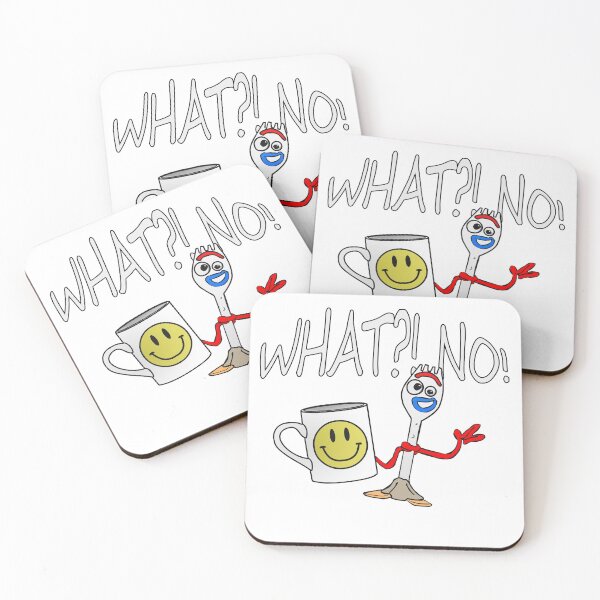 Spork and Friend Coasters (Set of 4)