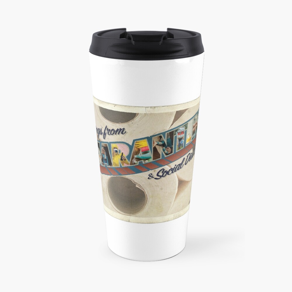 Quarantine Postcard Travel Mug