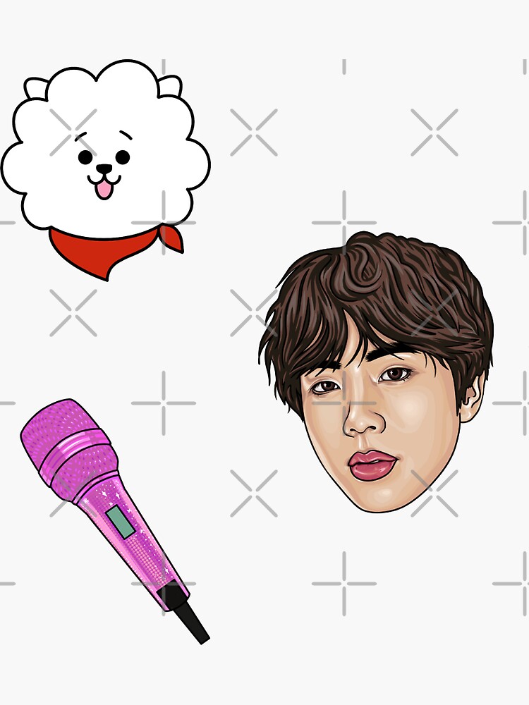 BTS Jin/김석진, BT21 RJ & Mic | Sticker