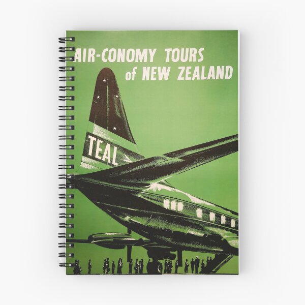 Item preview, Air Convoy Tours of New Zealand vintage travel poster designed and sold by stickart-marek.