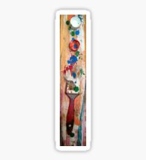 paints and a brush Sticker