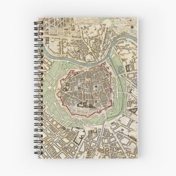 Item preview, Vintage Map of Vienna Austria (1833) designed and sold by BravuraMedia.