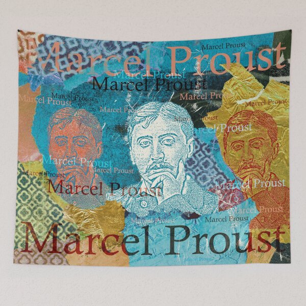 Item preview,  to remember his childhood.
The design by Mallybeau Mauswohn shows an aesthetic collage with a portrait of the writer Marcel Proust. A wonderful work of art for all literature lovers.
I look forward to your visit to my Redbubble shop at mauswohn.redbubb designed and sold by Mauswohn.