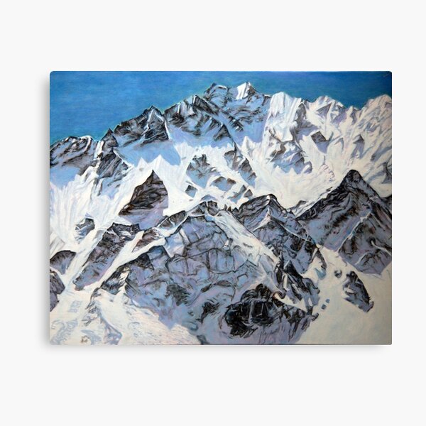 mountains in Langtang range Nepal Canvas Print