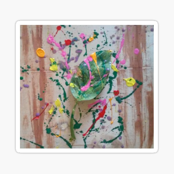abstract leaf Sticker