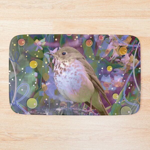 Item preview, Magical Little Bird (Hermit Thrush) designed and sold by vanillakirsty.