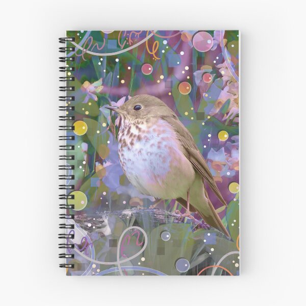 Item preview, Magical Little Bird (Hermit Thrush) designed and sold by vanillakirsty.