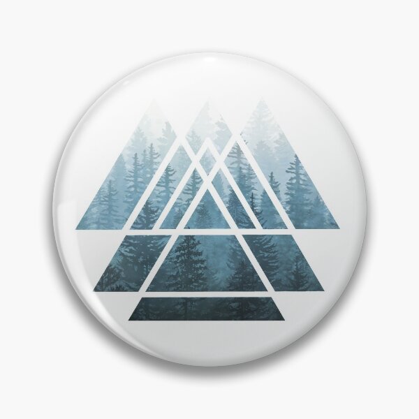 Item preview, Sacred Geometry Triangles - Misty Forest designed and sold by maryedenoa.