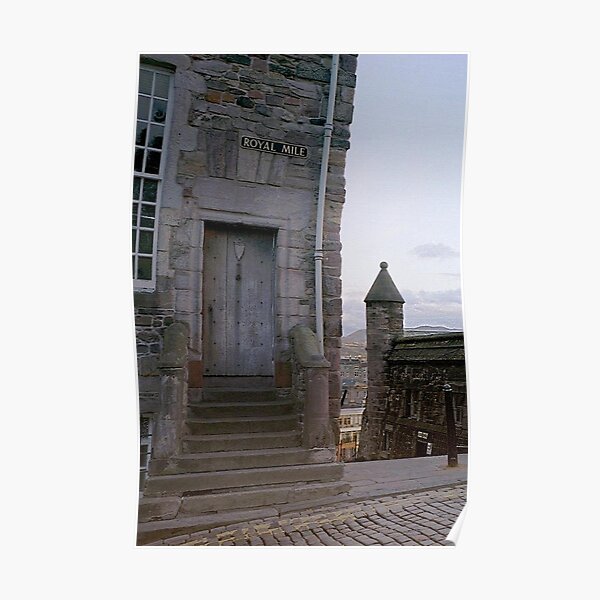Royal Mile Doorway, Edinburgh, Scotland Poster