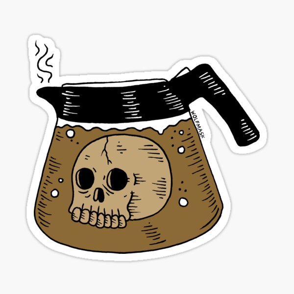 Coffee Pot of Doom Sticker