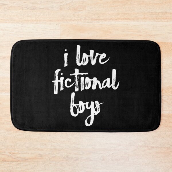 Item preview, i love fictional boys (black) designed and sold by teeworthy.