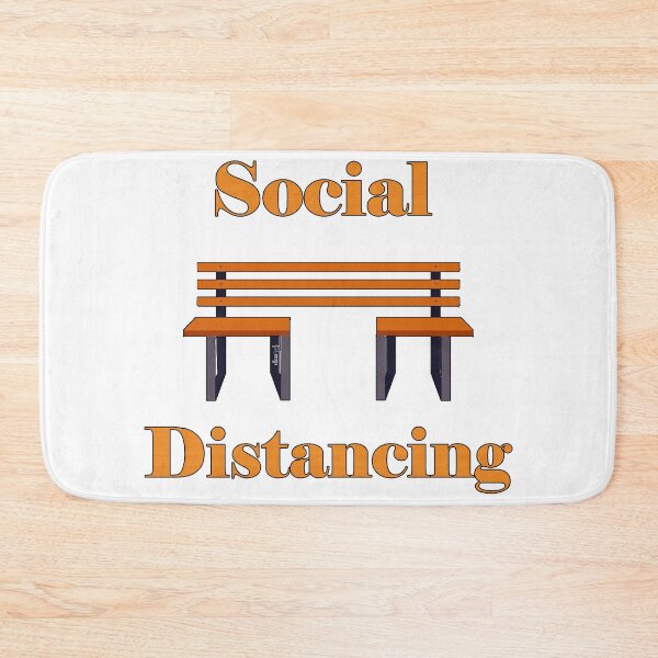 Item preview, Social Distancing Park Bench designed and sold by Intriguing Eclectives by Janelle  K.