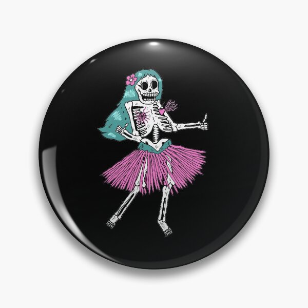 Artikelvorschau, Hula Skeleton Girl entworfen und verkauft von Wolfmask Art.