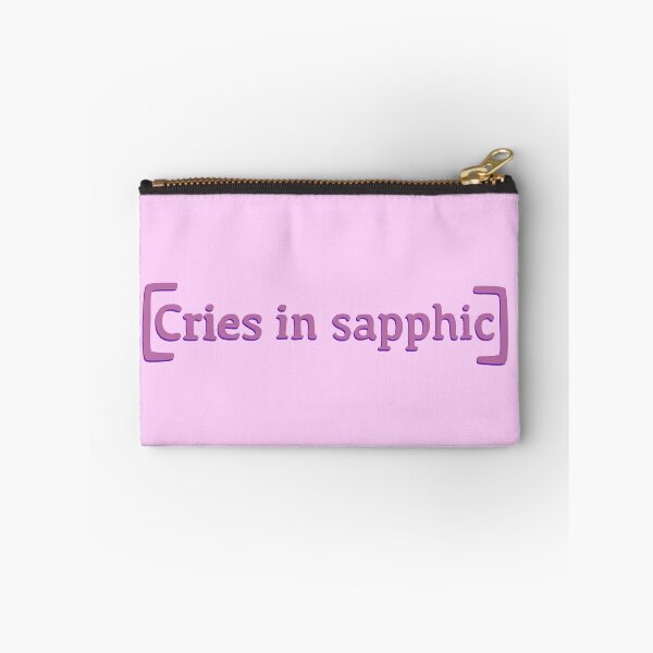 Item preview, Cries in Sapphic Quote Hand Lettering LGBT designed and sold by ShipperDesigns.