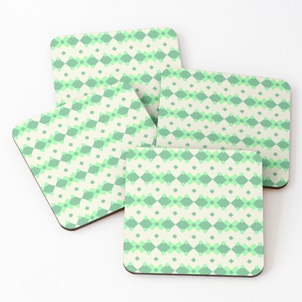 Item preview, green square abstract pattern designed and sold by Bob Wong.