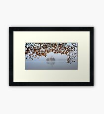 Misty Lake Bled Framed Print