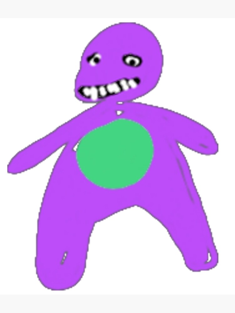 "Cursed Ugly Purple Dinosaur" Photographic Print for Sale by