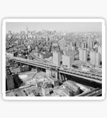Pegatina Manhattan Black and White Photograph